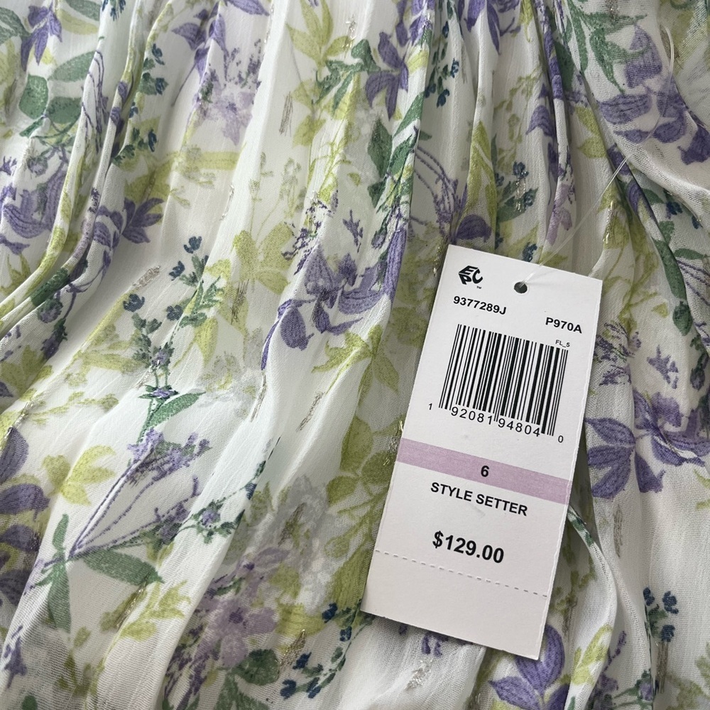 MSK
Women's Bloused-Waist Pleated Floral-Print Dress - Picture 8 of 8